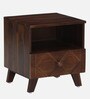 Princeton Sheesham Wood Bedside Table In Provincial Teak Finish With Drawer