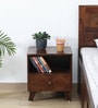Princeton Sheesham Wood Bedside Table In Provincial Teak Finish With Drawer