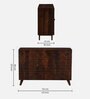 Princeton Sheesham Wood Cabinet In Provincial Teak Finish