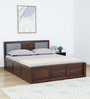 Princeton Sheesham Wood King Size Bed In Provincial Teak Finish With Box Storage