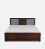 Princeton Sheesham Wood King Size Bed In Provincial Teak Finish With Box Storage