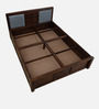 Princeton Sheesham Wood King Size Bed In Provincial Teak Finish With Box Storage