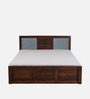 Princeton Sheesham Wood King Size Bed In Provincial Teak Finish With Drawer Storage
