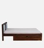 Princeton Sheesham Wood Queen Size Bed In Provincial Teak Finish With Drawer Storage