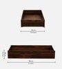 Princeton Sheesham Wood Queen Size Bed In Provincial Teak Finish With Drawer Storage