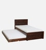 Princeton Sheesham Wood Single Bed In Provincial Teak Finish With Trundle