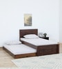 Princeton Sheesham Wood Single Bed In Provincial Teak Finish With Trundle