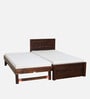 Princeton Sheesham Wood Single Bed In Provincial Teak Finish With Trundle