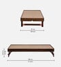 Princeton Sheesham Wood Single Bed In Provincial Teak Finish With Trundle