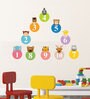 Pvc Wall Stickers Cute Animals With Numbers