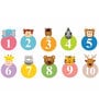 Pvc Wall Stickers Cute Animals With Numbers