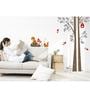 Pvc Wall Stickers Tree Birds Nest Squirrels