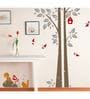 Pvc Wall Stickers Tree Birds Nest Squirrels