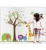 Tree Giraffe Owl Monkey Tiger Elephant Wall Sticker