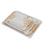 Floral- Printed White & Gold Melamine (Set of 3) Tray Set