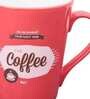 Printed Classic 320ml Pink & White Ceramic (Set of 2) Coffee Mug