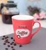 Printed Classic 320ml Pink & White Ceramic (Set of 2) Coffee Mug