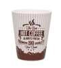 Happiness Quotes 320ml White & Brown (Set of 1) Ceramic Coffee Mug