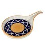 Printed Wite & Blue 8 Inch Ceramic Appetizer Platter
