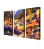 Dream Multicolour Canvas Framed Art Panels Set of 3