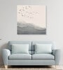 Printed Creamy View With Flying Birds (Set Of 1) Canvas Wall