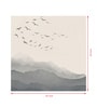 Printed Creamy View With Flying Birds (Set Of 1) Canvas Wall