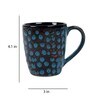 Printed Glossy 250ml Brown & Blue Ceramic (Set of 6) Coffee Mug