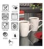 Printed Glossy 250ml White Ceramic (Set of 6) Coffee Mug