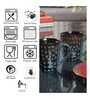 Printed Glossy 250ml Brown & Blue Ceramic (Set of 6) Coffee Mug