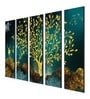 Byzantine Multicolour Canvas Framed Wildlife Art Panel Set of 5