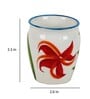 Handcrafted 180ml Multicolour Ceramic (Set of 6) Tea Khullad
