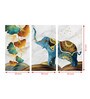 Fame Multicolour Canvas Framed Wildlife Art Panel Set of 3