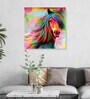 Printed Multicolor Horse (Set Of 1) Canvas Wall