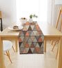 Multicolor Poly Cotton (13 x 60) Geometric Printed Table Runner