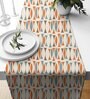 Multicolor Poly Cotton (13 x 72) Geometric Printed Table Runner