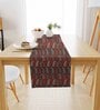 Maroon Poly Cotton (13 x 72) Traditional Printed Table Runner