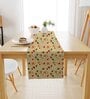 Beige Poly Cotton (13 x 72) Floral Printed Table Runner