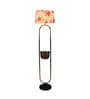 Lorelai Red Cloth Shade Shelf Floor Lamp With Iron Base