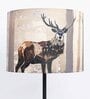 Designer Multicolour Silk Printed Lampshade