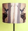 Designer Multicolour Silk Printed Lampshade