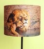 Crawler Multicolour Silk Printed Lampshade