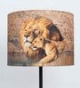 Intricate Multicolour Silk Printed Lampshade