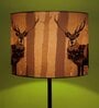 Designer Multicolour Silk Printed Lampshade