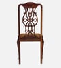 Cadney Sheesham Wood Dining Chair In Honey Oak Finish (Set Of 2)