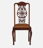 Cadney Sheesham Wood Dining Chair In Honey Oak Finish (Set Of 2)