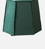 Prism Velvet Pouffe In Green Colour (Set Of 2)
