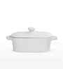 Prisma Rectangle Casserole   14cm | 400ml | Premium Porcelain Oven-to-Table Dish