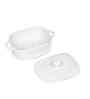 Prisma Rectangle Casserole   14cm | 400ml | Premium Porcelain Oven-to-Table Dish