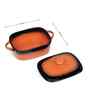 Prisma Rectangle Casserole   14cm | 400ml | Premium Porcelain Oven-to-Table Dish