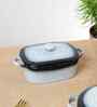 Prisma Rectangle Casserole   14cm | 400ml | Premium Porcelain Oven-to-Table Dish